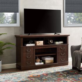 Vintage drawer Traditional TV Media Stand Farmhouse Rustic Entertainment Console for TV Up to 65" with Open and Closed Storage Space, Espresso