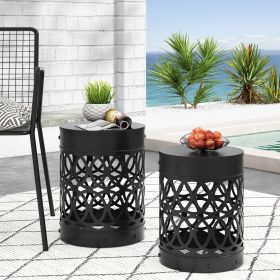 Outdoor Metal S/2 end table