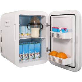 Vevor Mini Fridge for Bedroom, 20L Skincare Fridge with Touch Screen Temper Control, Outage Memory Small Beverage Refrigerator for Makeup Drink F