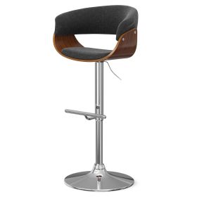 Sheldon - Adjustable Swivel Bar Stool - Charcoal Grey