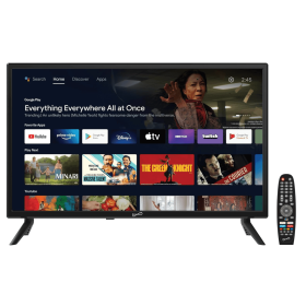 Supersonic 24-inch DLED Smart HDTV with Google Assistant ATSC & NTSC System ACDC Compatible