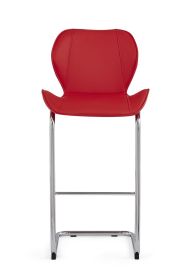Charlotte 4PC BAR STOOL RED SET