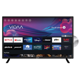 Supersonic 32-inch DLED Smart HDTV with DVD Player ATSC & NTSC System ACDC Compatible