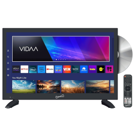 Supersonic 19-inch LED Smart HDTV with DVD Player ATSC & NTSC System ACDC Compatible