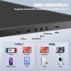 VEVOR Portable Laptop Screen Extender, 14" FHD 1080P IPS Triple Extended Monitor for 13"-17" Laptop