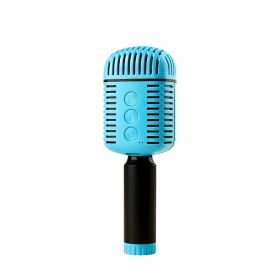 Karaoke Microphone, Speaker (Color: Blue)