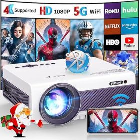 Projector With WiFi And Bluetooth - FBA Warehouse Shipping, Banned From Amazon (Option: Projector)