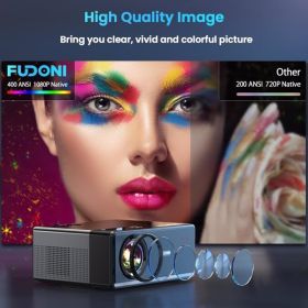 Projector, FBA Shipment, Banned From Amazon (Color: Black)