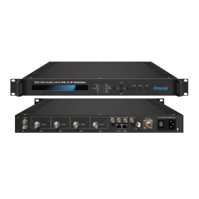 FMUSER DTV-3517/-B 2/4 ASI/DVB-S/S2 1 IP(UDP) in DVB-T/T2 RF/IF Modulator (Color: DTV-3517 4 ASI/DVB-S/S2 1 IP in DVB-T/T2 IF Modulator)