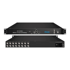 FMUSER DTV-4619B 8/16/24 FTA DVB- S/S2/S2X (DVB-C/T/T2/ISDB-T/ATSC) or 2/1 ASI and 1 USB in 8/16/24 MPTS+2MPTS or 256/512/1024 SPTS through 2 IP (Color: DTV-4619B-8 8 FTA DVB- S/S2)